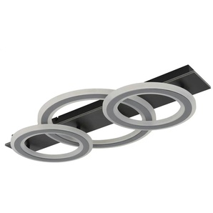 Globo Lighting Deckenleuchte - schwarz - Materialmix - 73 cm - 7 cm | Möbel Kraft
