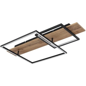 Globo Lighting Deckenleuchte - schwarz - Materialmix - 75 cm - 10 cm - cm 40,0 | Möbel Kraft