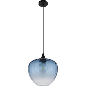 GLOBO LIGHTING Hängeleuchte SANDER, ohne Leuchtmittel, Glas mit Rillen