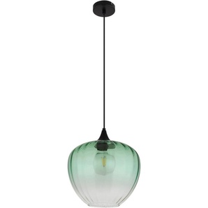 GLOBO LIGHTING Hängeleuchte SANDER, ohne Leuchtmittel, Glas mit Rillen