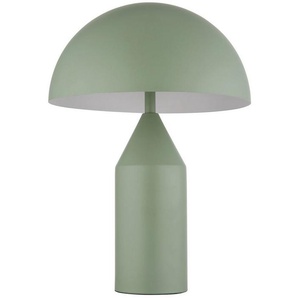 GLOBO LIGHTING LED Tischleuchte ATOMA, ohne Leuchtmittel, zylindrischer Sockel und halbrunden Schirm