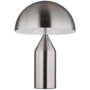 GLOBO LIGHTING LED Tischleuchte ATOMA, ohne Leuchtmittel, zylindrischer Sockel und halbrunden Schirm