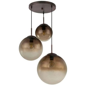 Globo Lighting Pendelleuchte   ¦ braun ¦ Maße (cm): B: 51 H: 120 T: 51.0
