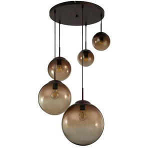 Globo Lighting Pendelleuchte   ¦ braun ¦ Maße (cm): B: 65 H: 150 T: 65.0