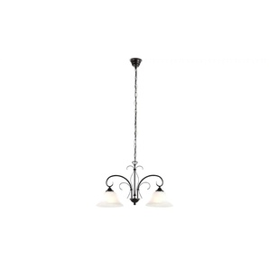 Globo Lighting Pendelleuchte - braun - Materialmix - 53 cm - 19 cm - cm 10,0 | Möbel Kraft