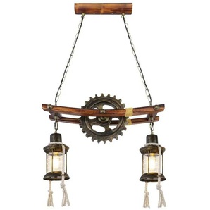 Globo Lighting Pendelleuchte   ¦ gold ¦ Maße (cm): B: 62 H: 110 T: 20.0