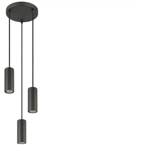 Globo Lighting Pendelleuchte   ¦ grau ¦ Maße (cm): B: 21 H: 120  Ø: 21