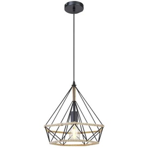 Globo Lighting Pendelleuchte   ¦ schwarz ¦ Maße (cm): H: 150  Ø: 38