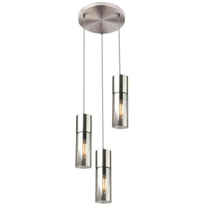 Globo Lighting Pendelleuchte   ¦ silber ¦ Maße (cm): B: 30 H: 150 T: 30.0