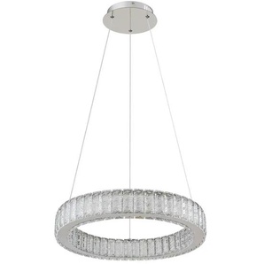 Globo Lighting Pendelleuchte - silber - Materialmix - 50 cm - 120 cm - 50.0 | Möbel Kraft