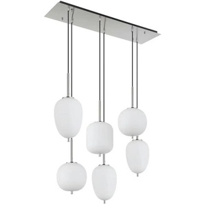 Globo Lighting Pendelleuchte - silber - Materialmix - 80 cm - 120 cm - cm 34,0 | Möbel Kraft