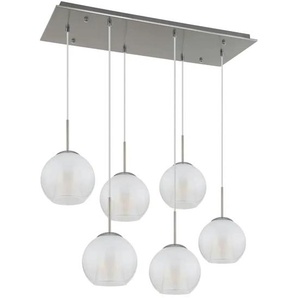 Globo Lighting Pendelleuchte - silber - Materialmix - 90 cm - 120 cm | Möbel Kraft