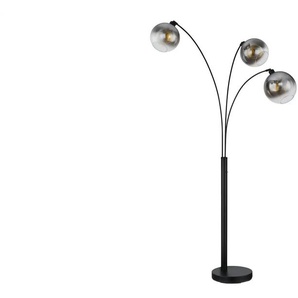 Globo Lighting Stehleuchte   ¦ schwarz ¦ Maße (cm): B: 105 H: 200