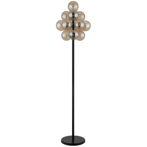 Globo Lighting Stehleuchte - schwarz - Materialmix - 39.5 | Möbel Kraft