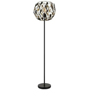 Globo Lighting Stehleuchte - schwarz - Materialmix - 40 cm - 157 cm - 40.0 | Möbel Kraft