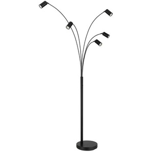 Globo Lighting Stehleuchte - schwarz - Materialmix - 70 cm - 204 cm | Möbel Kraft