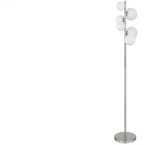 Globo Lighting Stehleuchte   ¦ silber ¦ Maße (cm): B: 29,5 H: 155 T: 28.0