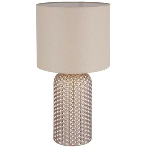 Globo Lighting Tischleuchte - gold - Materialmix - 26,5 cm - 50 cm - 26.5 | Möbel Kraft