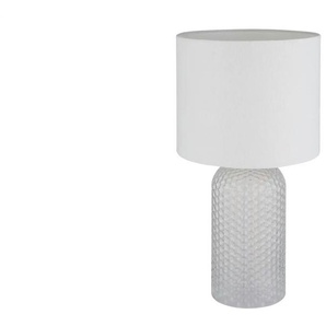 Globo Lighting Tischleuchte - weiß - Materialmix - 26,5 cm - 50 cm - 26.5 | Möbel Kraft