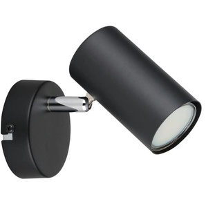 Globo Lighting Wandleuchte - schwarz - Materialmix - 8 cm - 10 cm | Möbel Kraft