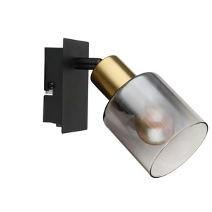 Globo Lighting Wandleuchte - schwarz - Materialmix | Möbel Kraft