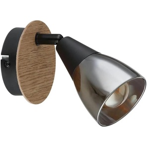 Globo Lighting Wandleuchte - schwarz - Materialmix | Möbel Kraft