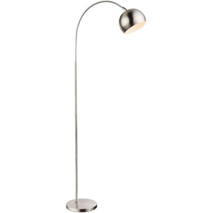 Globo - stehlampe - Benno - chrome - metall - bogenlampe - E27 -