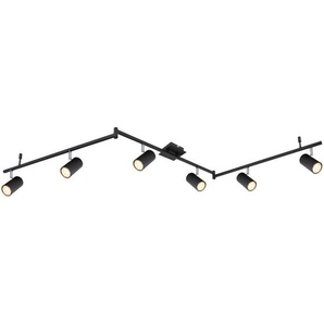 Globo Strahler, Schwarz, Metall, 10x18.5x180 cm, verstellbare Arme, Spotlights, Lampen & Leuchten, Innenbeleuchtung, Spots & Strahler, Deckenspots