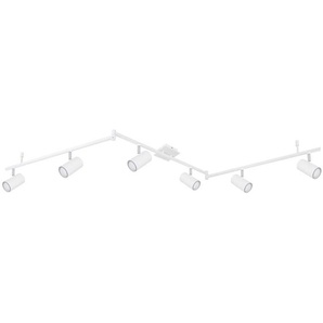 Globo Strahler, Weiß, Metall, 10x18.5x180 cm, verstellbare Arme, Spotlights, Lampen & Leuchten, Innenbeleuchtung, Spots & Strahler, Deckenspots