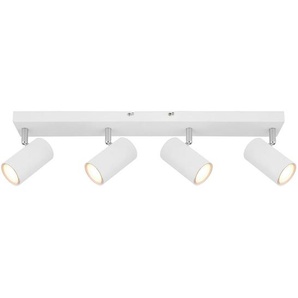 Globo Strahler, Weiß, Metall, 6x12x56 cm, verstellbare Spotlights, Lampen & Leuchten, Innenbeleuchtung, Spots & Strahler, Deckenspots