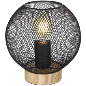 Globo Tischleuchte, Schwarz, Metall, 20 cm, mit Schalter, Lampen & Leuchten, Innenbeleuchtung, Tischlampen, Tischlampen