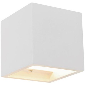 Globo Wandleuchte, Weiß, Naturmaterialien, 11.5x11.5x11.5 cm, Lampen & Leuchten, Innenbeleuchtung, Spots & Strahler, Wandstrahler