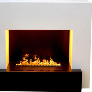 Dekokamin GLOW FIRE Hauptmann OMC 500 Dekokamine Gr. B/H: 110 cm x 90 cm, weiß Elektrokamine Wasserdampfkamin mit 3D Feuer integriertem Knistereffekt