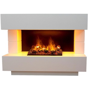 Elektrokamin GLOW FIRE Glow Fire Kant OMC 500 Elektrokaminöfen weiß Elektrokamine Wasserdampfkamin mit 3D Feuer integriertem Knistereffekt