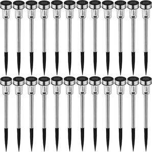 GmbH 24 LED Solarlampen mehrfarbig - silber 403913