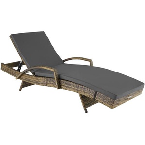 GmbH Aluminium Rattan Sonnenliege Océane - natur 403856