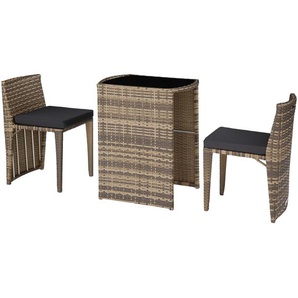 GmbH Aluminium Rattanset Bistro Hamburg - natur 403769