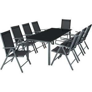GmbH Aluminium Sitzgruppe 8+1 - anthrazit 402164