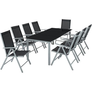 GmbH Aluminium Sitzgruppe 8+1 - silber 402165