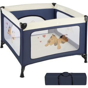 GmbH Baby Laufstall Tommy Junior 105x105x78cm - blau 402205