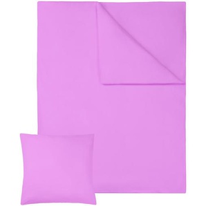 GmbH Bettwäsche-Set Baumwolle 135x200cm 2-tlg. - lila 401310