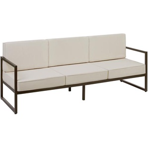 GmbH Garten-Loungesofa Comosa, 3-Sitzer, XXL-Polsterung - braun/beige 405522