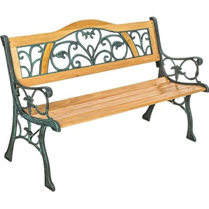 GmbH Gartenbank Kathi 2-Sitzer aus Holz und Gusseisen 124x60x83cm - braun 401426