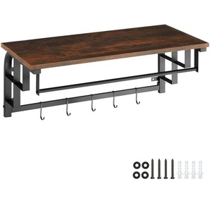 GmbH Hängegarderobe Westwood 66x30x27cm - Industrial Holz dunkel, rustikal 404433