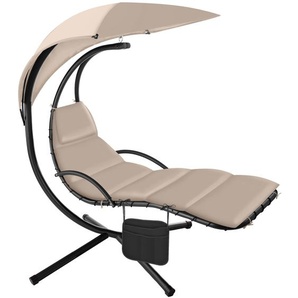 GmbH Hängeliege Elaria mit Sonnendach und Seitentasche - beige 404603