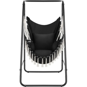 GmbH Hängesessel Alison, Boho-Style, Belastbarkeit 160kg - schwarz 405395