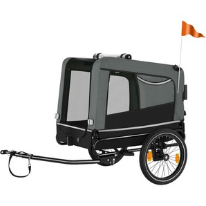 GmbH Hundeanhänger WoofRider multifunktional, faltbar, bis 40kg - grau 404947