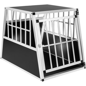 GmbH Hundetransportbox single Schnubi mit schräger Rückwand - schwarz 401623