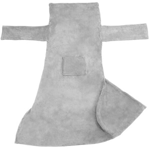GmbH Kuscheldecke mit Ärmeln - 200 x 170 cm, grau 402431