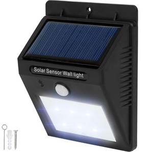 GmbH LED Solar Leuchte mit Bewegungsmelder - schwarz 401513